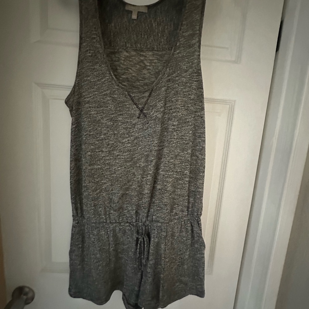 Gray Sleeveless Women's Romper